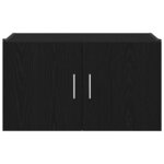 Cabinet mural vidaXL Noir Chêne 70x42 5x40 cm en bois d'ingénierie