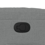 vidaXL Fauteuil inclinable Gris clair Tissu