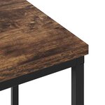 vidaXL Cabinet de chevet Chêne fumé 38 x 30 x 48 cm Bois d'ingénierie