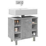 vidaXL Armoire de salle de bain Gris béton 60x32x53 5 cm Aggloméré