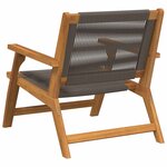 vidaXL Mobilier de jardin 2 Pièces Gris 78 x 67 x 73cm