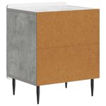 vidaXL Cabinet de chevet 2 Pièces Gris béton 43 x 34 5 x 52 cm