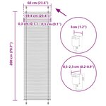 vidaXL Store plissé crème 60x200 cm largeur du tissu 59 4 cm polyester