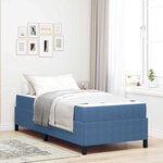 vidaXL Cadre de lit Bleu 80 x 200 cm Tissu en velours côtelé