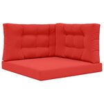 vidaXL Coussin de canapé d'extérieur Polyester Rouge 80 x 80 cm