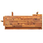 vidaXL Établi avec tiroir et étaux 124x52x83 cm Bois massif d'acacia