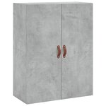 vidaXL Armoire murale gris béton 69 5x34x90 cm