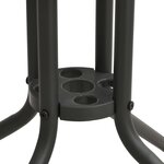vidaXL Table de bistro Anthracite Ø80x71 cm Acier