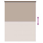 vidaXL Store roulant extérieur protection UV Taupe Polyester