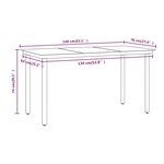 vidaXL Ensemble à manger de jardin et coussins 5 Pièces Marron
