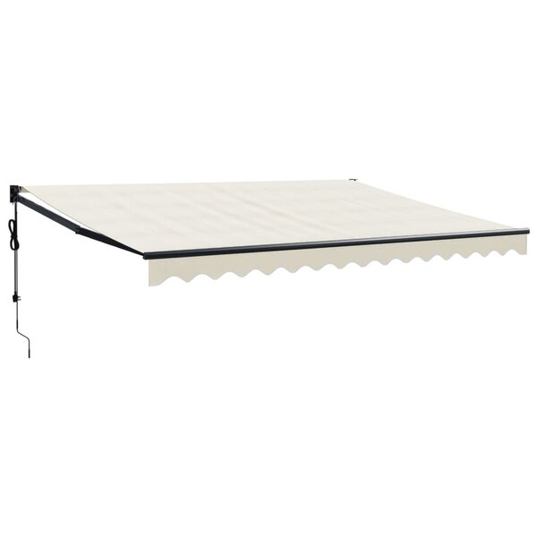 vidaXL Auvent rétractable automatique crème 4 5x3 m