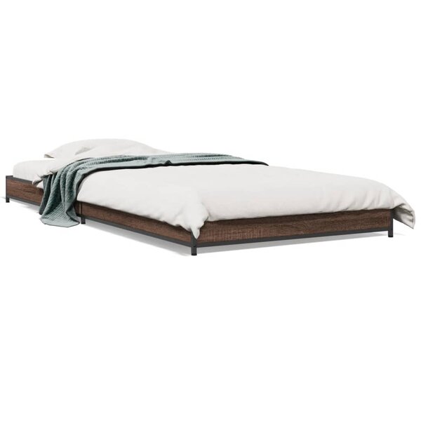 vidaXL Cadre de lit sans matelas chêne marron 90x200 cm