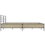 vidaXL Cadre de lit sans matelas chêne sonoma 200x200 cm