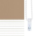 vidaXL Store zèbre marron sable largeur du tissu 105 9 cm polyester