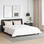 Duvet avec coussins Argyle 3 Pièces Blanc 260 x 220 cm Microfibre