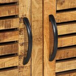 vidaXL Banc à chaussures 110x38x45 cm Bois massif Bois de mangue brut