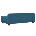 vidaXL Canapé pour enfants bleu 90x53x30 cm velours