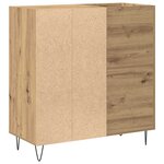 vidaXL Meuble à vinyles Bois ancien 85 x 38 x 89 cm Bois d'ingénierie