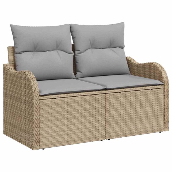 vidaXL Ensemble de canapé de jardin 11 Pièces beige et gris clair
