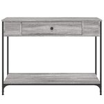 vidaXL Table console sonoma gris 100x34 5x75 cm bois d'ingénierie