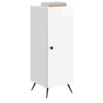 vidaXL Buffet Blanc brillant 33 x 34 5 x 90 cm Bois d'ingénierie