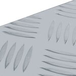 vidaXL Boîte en aluminium 61 5 x 26 5 x 30 cm Argenté