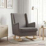 vidaXL Chaise à bascule Taupe 62 x 80 x 85 cm tissu