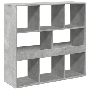 vidaXL Bibliothèque/Séparateur de pièce gris béton 100x33x94 5 cm