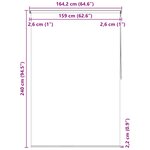 vidaXL Store roulant de douche 160x240 cm Carré