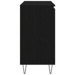 Buffet vidaXL Noir Chêne 101 5x35x70 cm Bois d'ingénierie