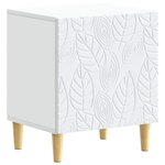 vidaXL Table de chevet 2 pièces Blanc 43 x 34 5 x 50 cm