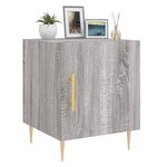 vidaXL Tables de chevet 2 Pièces sonoma gris 40x40x50cm bois d'ingénierie