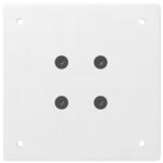 vidaXL Pieds de table de bar 4 pièces Blanc 110-112 cm Acier