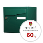 Boîte aux lettres Préface 2 portes Vert brillant RAL 6005B