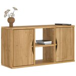 vidaXL Meuble TV ODDA 79x24x40 cm bois massif pin