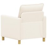 vidaXL Canapé Crème 76 x 81 x 87 5 cm Tissu