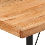 vidaXL Table de bar 110x55x107 cm bois massif d'acacia et fer