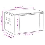 vidaXL Boîte de rangement avec fenêtre latérale transparente Gris