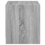 vidaXL Tables de chevet et portes vitrées 2Pièces sonoma gris 35x37x42cm
