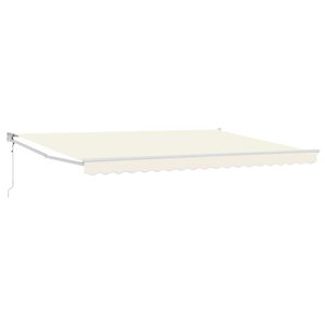 vidaXL Auvent rétractable électrique Crème 4 x 2 m