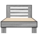 vidaXL Cadre de lit sans matelas sonoma gris 90x200 cm