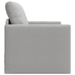 vidaXL Sofa-lit 2-en-1 Gris nuage 74x77x81 cm en tissu