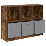 vidaXL Buffet Chêne fumé 102 x 32 x 73 5 cm