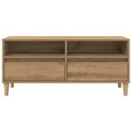 vidaXL Meuble TV avec tiroir Chêne artisanal 100 x 34 5 x 44 5 cm