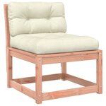 vidaXL Salon de jardin 7 Pièces avec coussins bois massif douglas