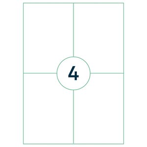 rillprint Étiquettes autocollantes 105x148 mm 1000 feuilles Blanc