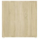 vidaXL Meuble TV chêne sonoma 107x35x37 cm bois d’ingénierie