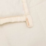 vidaXL Couverture lestée Crème clair 200x225 cm 13 kg Tissu