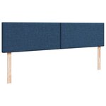 VidaXL Cadre de lit ottoman avec matelas bleu 180x200 cm tissu