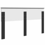 vidaXL Tête de lit Chêne noir 160 cm Bois d'ingénierie